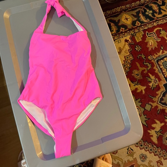 SCHUTZ Neon Pink Women's One-Piece Swimsuit - Picture 1 of 3